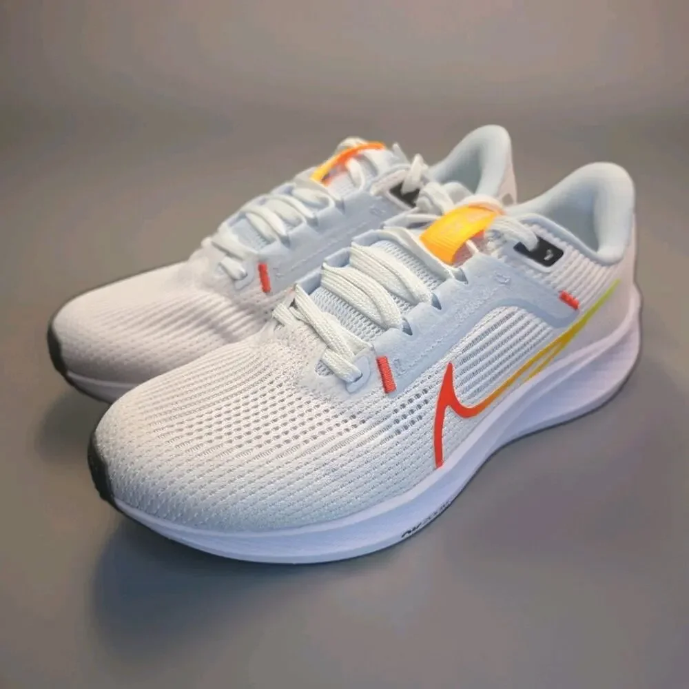 Size 7 - Nike Air Zoom Pegasus 40 White Laser Orange W